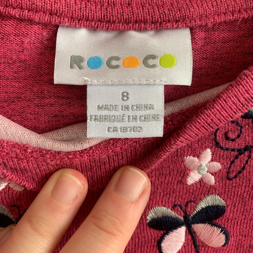 3/12$ 🔥 Rococo Children’s Sweater Size 8 - Picture 5 of 6